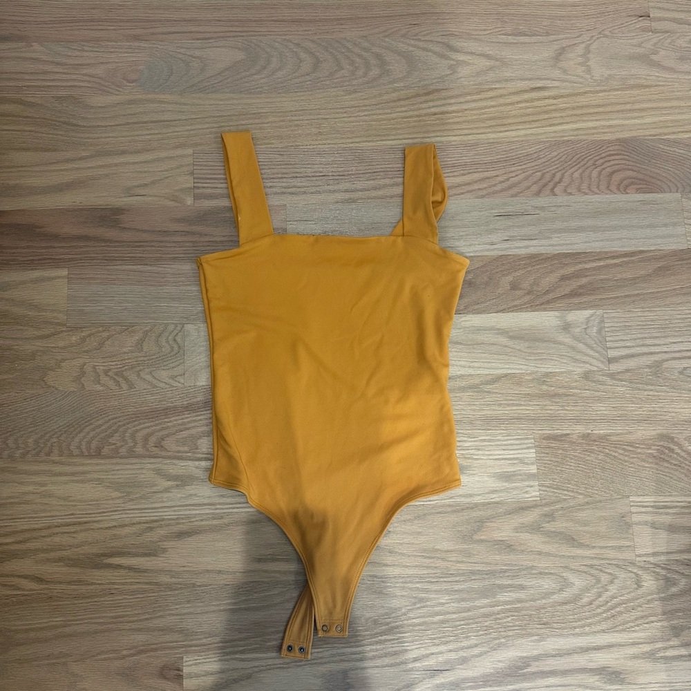 Abercrombie & Fitch Golden Yellow Bodysuit top